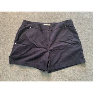 Dept 222 Shorts Black Size 8 Womens Dark Navy Blue